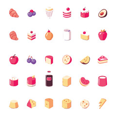 Minimalist Food Icon Set