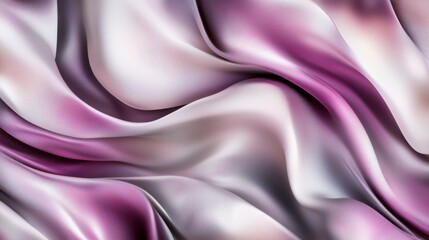 Fototapeta premium Stunning Purple and White Silk Fabric Texture. A Close-up View of a Luxurious and Elegant Fabric with a Gradient Color Effect. Perfect for Fashion Design and Textile Inspiration.