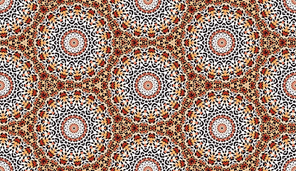 geometric ornamental shapes. decorative symmetrical background. unique and creative design. abstract colorful illustration.