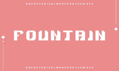 Modern abstract digital alphabet font. Minimal technology typography, Creative urban sport fashion futuristic font and with numbers. vector illustration