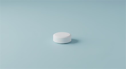 pills on a white background