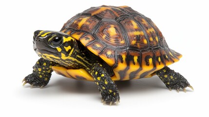 Turtle adventure a colorful tortoise encounter in a natural habitat captured in clear detail