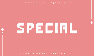 Modern abstract digital alphabet font. Minimal technology typography, Creative urban sport fashion futuristic font and with numbers. vector illustration