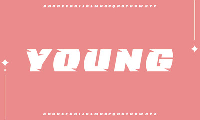 Creative font. Modern abstract digital tech font. Logo creative font, type, technology, movie, digital, music, movie. Fonts and illustration in vector format.