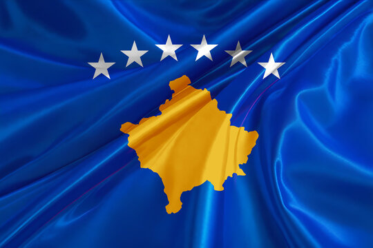 kosovo flag for national Day or Independence Day of kosovo