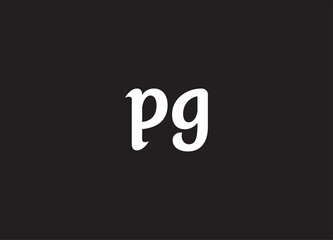 PG letter logo and initial logo design