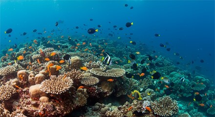Naklejka premium coral reef in the sea
