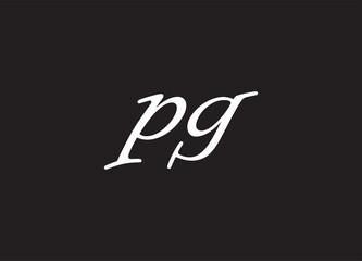 PG letter logo and initial logo design