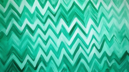 Fototapeta premium Stunning Abstract Zigzag Pattern in Mint Green and White