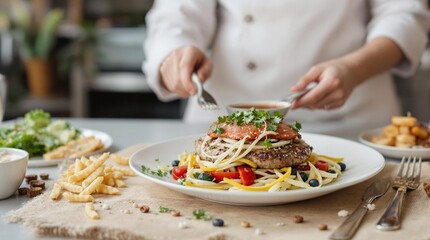 Indulge in our Delicious ChefPrepared Pasta, made with Fresh Vegetables and a Gourmet Touch