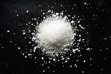 Exploring unique salts for culinary arts kitchen food photography dark background close-up