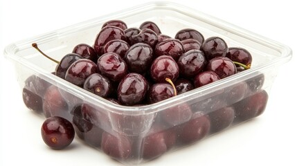 Obraz premium Harvesting fresh cherries local market food photography natural setting close-up view delicious treats