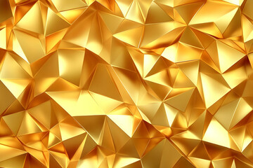 Golden Abstract 3D Background