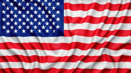 Fototapeta premium Draped American Flag Stars and Stripes Background