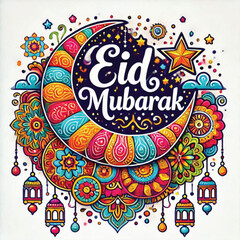 vector eid mubarak, muslim holiday