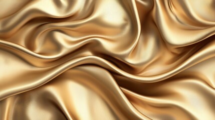 Obraz premium Luxurious Golden Silk Drape Abstract Texture Background