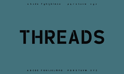 Minimal modern logo alphabet fonts. Typography minimalist urban sana serif digital fashion future creative logos fonts. vector illustration
