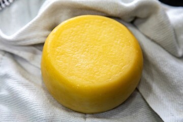 Original Brazilian rustic cheese known as meia cura