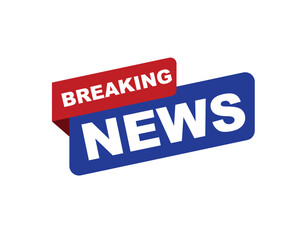
Vector illustration breaking news background, Live Breaking News headline with blue and red color background 