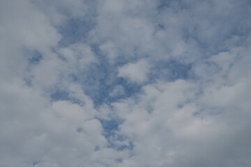 Beautiful cloudy sky in the evening