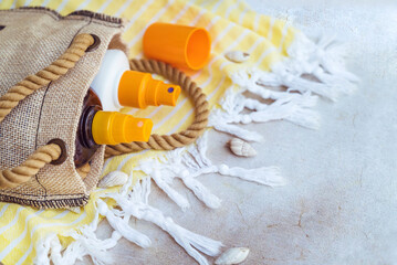 Sunscreen spf spray  lotion . Sun Protection Body Cream
