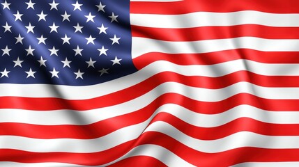 Fototapeta premium Waving American Flag Stars and Stripes Background