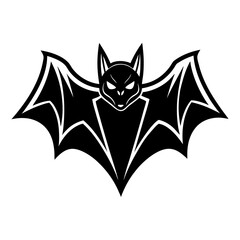 Bat mascot logo vector silhouette