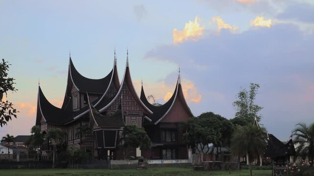 Big House or Rumah Gadang Minangkabau	