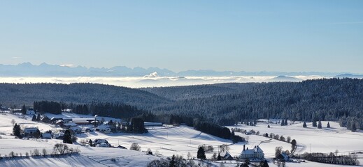 winter in the mountains
