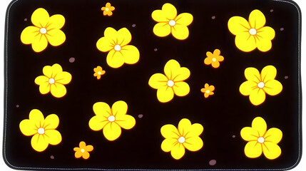 Yellow Flower Illustration Background