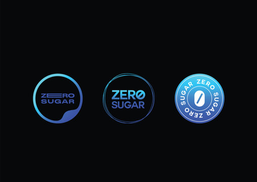 Icon Low Sugar Low sugar zero sugar 100% guarantee icon signage badgev4