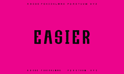 Modern Bold Heavy Font. Typography urban style alphabet fonts for fashion, sport, technology, digital, movie, logo design, vector illustration