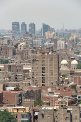 City skyline view of Cairo the crowded capital of Egypt. One of the most densely populated...