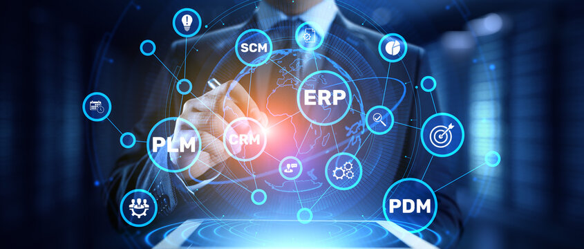 ERP, CRM, SCM, PLM, and PDM Systems Integrating Business Processes as Business and Technology Concept.