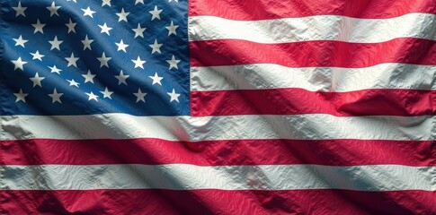 Obraz premium Geometric American flag design in gray tones on a minimalist abstract background , usa, geometric, patriotic