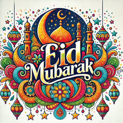 vector eid mubarak, muslim holiday