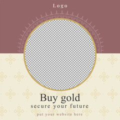 luxury jewelry business advertisement social media post banner, jewellery social media banner template.