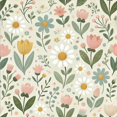 FANCY FLEURS DESIGN PRINT BACKGROUND IN VECTOR