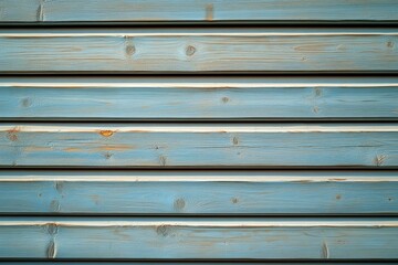 Fototapeta premium Textured wooden wall with a rustic blue finish featuring natural grain patterns, knots, and weathered appearance ideal for interior or exterior design projects and backgrounds