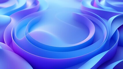 Abstract minimalist shapes, 3d render