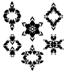 set of elements for design