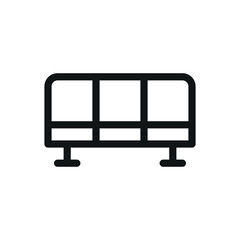Waiting room line icon, waiting area vector symbol with editable stroke