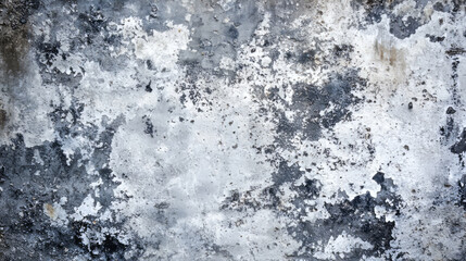 Obraz premium Textured cement wall with aged and weathered paint patterns in grayscale tones