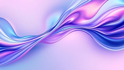 Naklejka premium Abstract design, wavy glass shape, 3d render