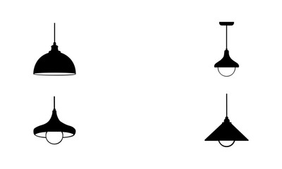 Pendant Silhouette Set In Black And White