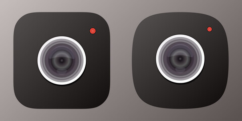 Black camera app icons. Camera application icons	