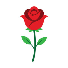 Fototapeta premium Rose Flower Icon Design