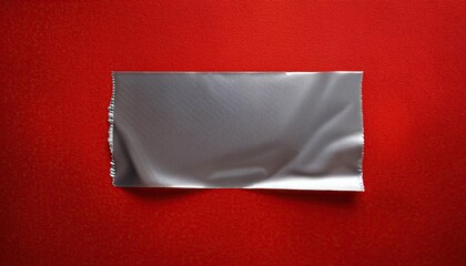 Scotch tape on a red surface