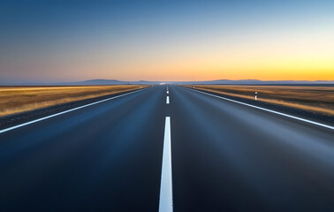 Naklejka premium driving on the highway low angle view