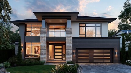 Sleek Modern Home Design with Innovative Architectural Details